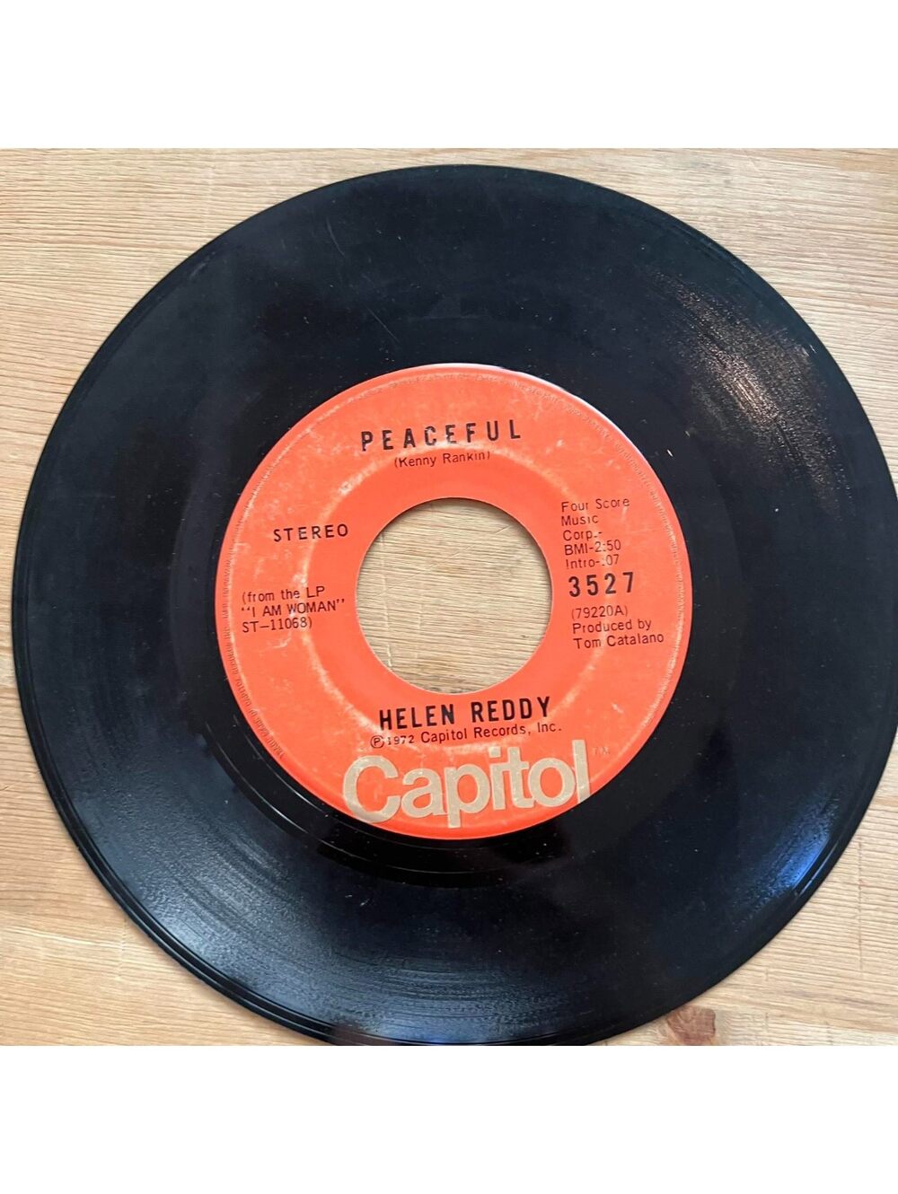 Helen Reddy - Peaceful/What would they Say 45rpm VG+ R12